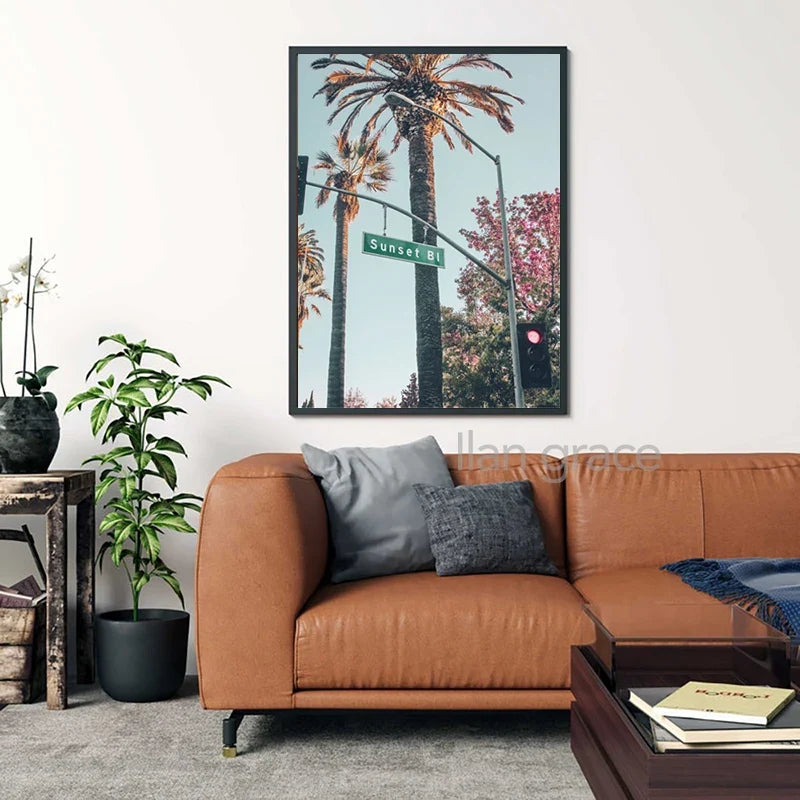 Beverly Hills Hotel Modern Photography Posters Canvas Painting Gallery Wall Art Pictures Home Room Decoration Rodeo Drive Prints
