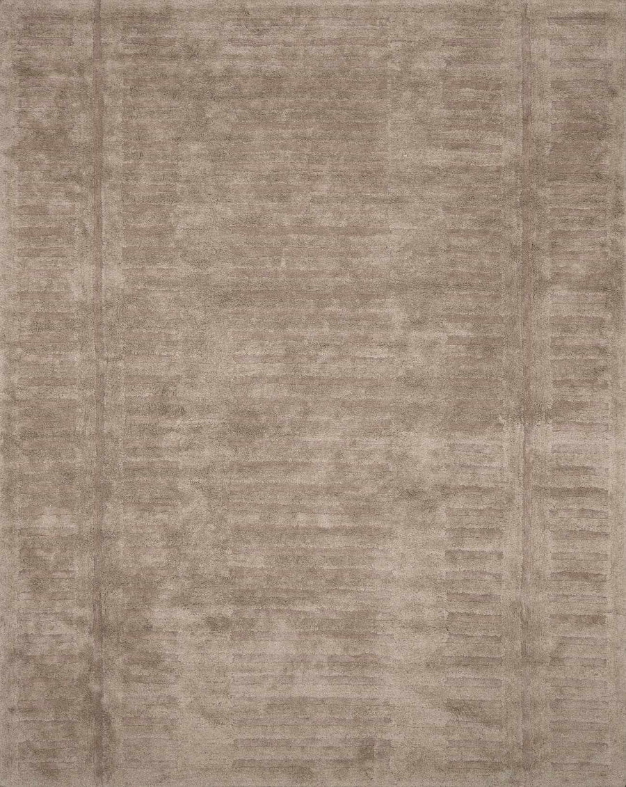 Washable Handmade Wool Rug - Brown - Clearance