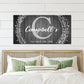 Family Name Sign -  Monogram Sign