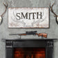 Rustic Family Antler Sign