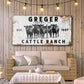 Cattle Ranch Rustic Sign