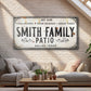 Family Patio Sign