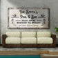 Personalized Rustic Pool Sign