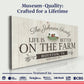 Life Is Better On The Farm Sign