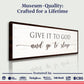 Give It To God And Go To Sleep Sign VII