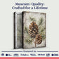 Vintage Winter Pine Cone Christmas Wall Art II - view 5