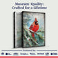 Vintage Cardinal Christmas Wall Art