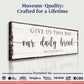 Give Us This Day Our Daily Bread Faith Sign
