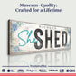 Personalized She Shed Sign XI
