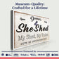 Personalized She Shed Sign XIX