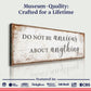 Do Not Be Anxious About Anything Faith Sign