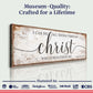 I Can Do All Things Through Christ Who Strengthens Me Faith Sign