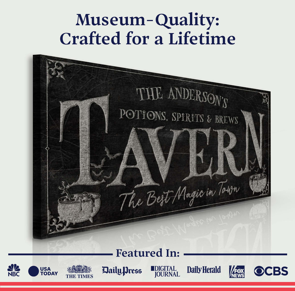 Potions, Spirits & Brews Tavern Halloween Sign - view 4