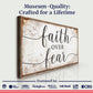 Faith Over Fear Faith Sign