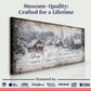 Vintage Christmas Village Luke 2:14 Scripture Sign