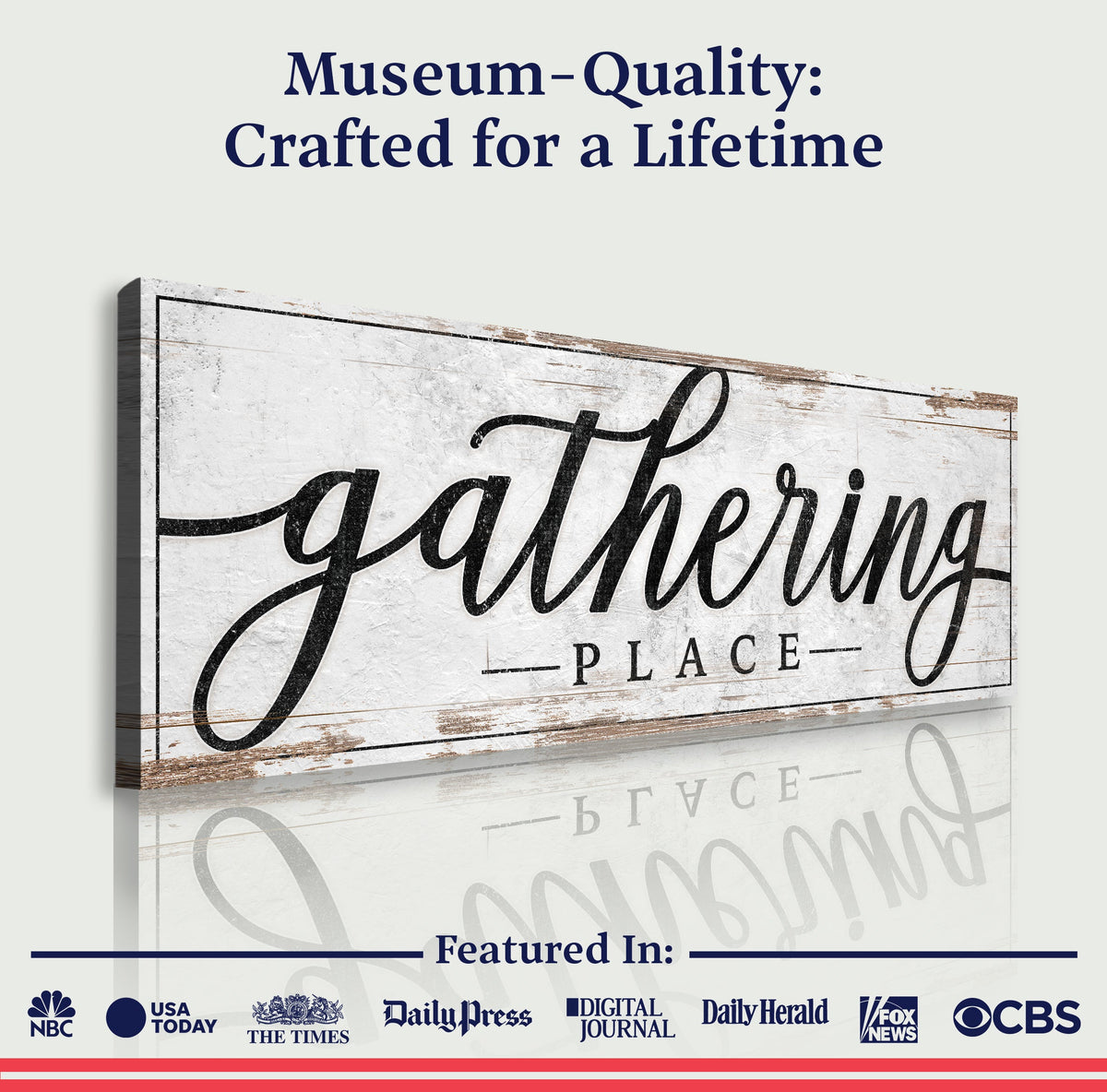Gathering Place Kitchen Sign Decor | Dining Room Canvas Wall Art | Thanksgiving Sign Wall Art | Kitchen Wall - view 4