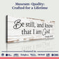 Be Still And Know That I Am God Psalm 46:10 Faith Sign