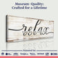 Relax You're on Lake Time Sign II
