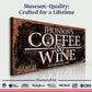 Coffee and Wine Sign III