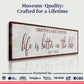 Life Is Better On The Lake Sign II