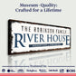 Family River House Arrow Sign