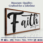 Faith Over Fear Faith Sign II