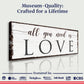 All You Need Is Love Sign