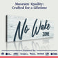 No Wake Zone Sign XVI