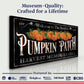 Personalized Pumpkin Patch Sign IX