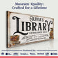 Shhh I'm Reading Library Sign
