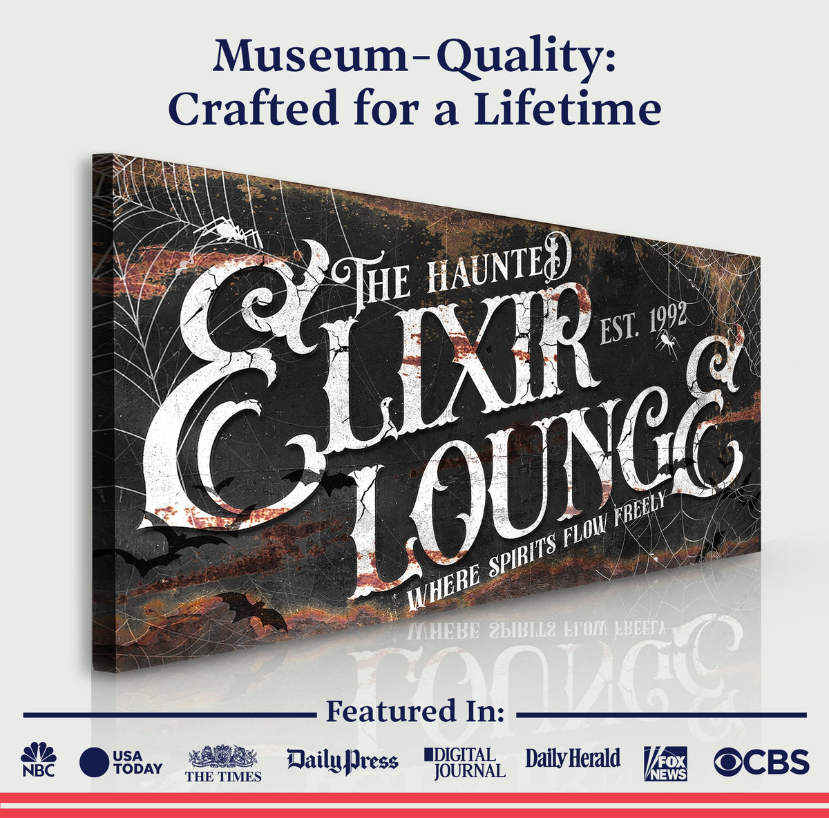 The Haunted Elixir Lounge Halloween Sign III - view 5