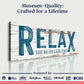 Relax You're on Lake Time Sign