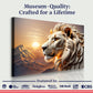 3D Majestic Lion Wall Art IV