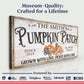 Personalized Pumpkin Patch Sign VII