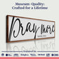 Pray More Worry Less Faith Sign IV