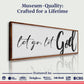 Let Go Let God Faith Sign VI