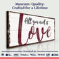 All You Need Is Love Sign