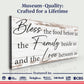 Bless The Food, Family, And Love Sign V