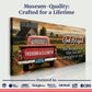 Custom Vintage Truck Couple Sign