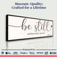 Be Still And Know That I am God Faith Sign VII