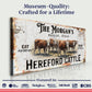 Personalized Hereford Cattle Sign II