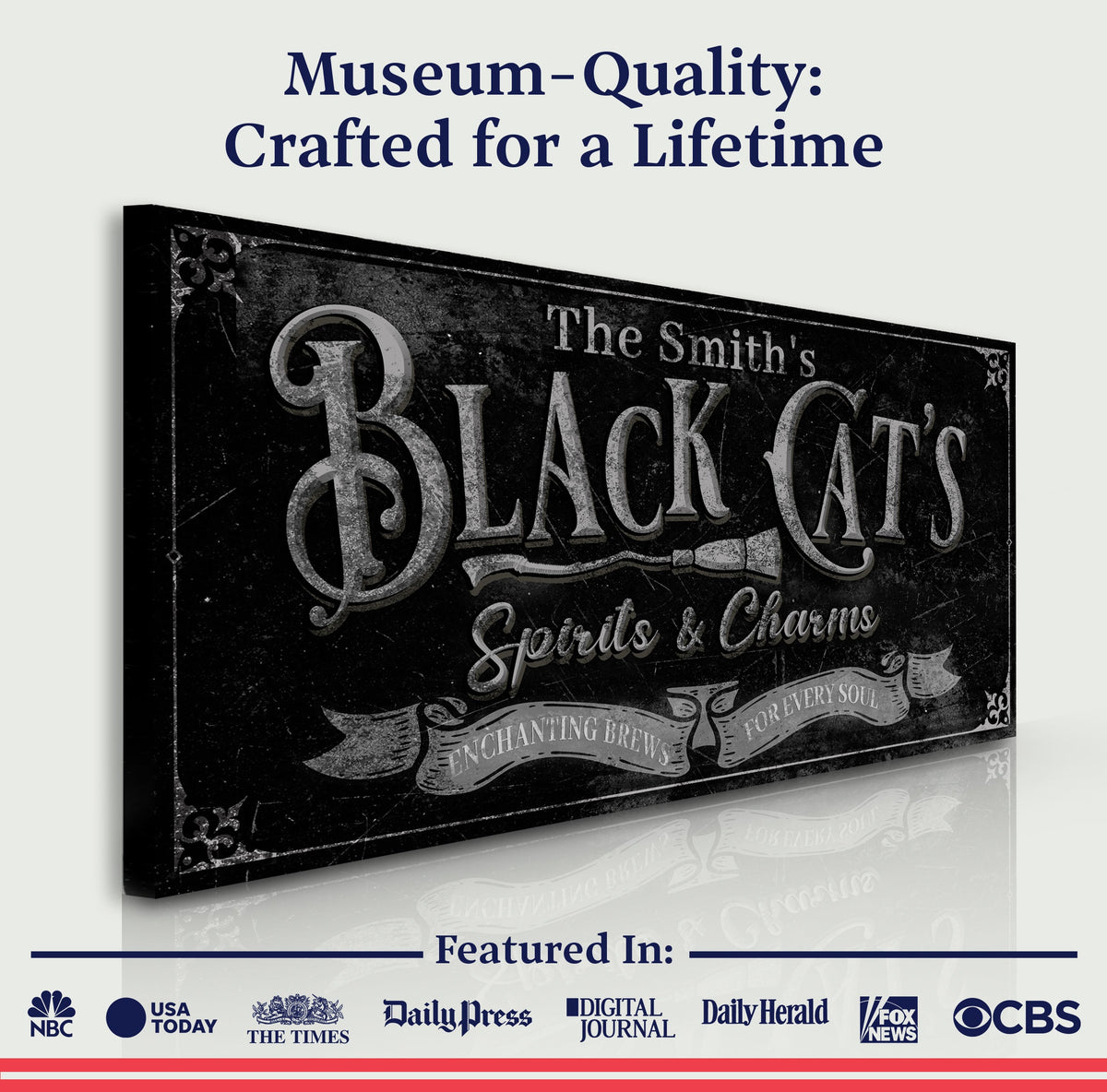 Black Cat’s Spirits & Charms Bar Halloween Sign III - view 5