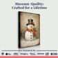 Vintage Snowman Christmas Wall Art IV