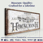 Rustic Vintage Horse Ranch Farmhouse Sign III