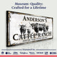 Personalized Cattle Sign