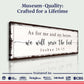 Joshua 24:15 - We Will Serve The Lord Sign
