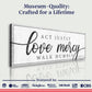 Act Justly Love Mercy Walk Humbly Faith Sign IV