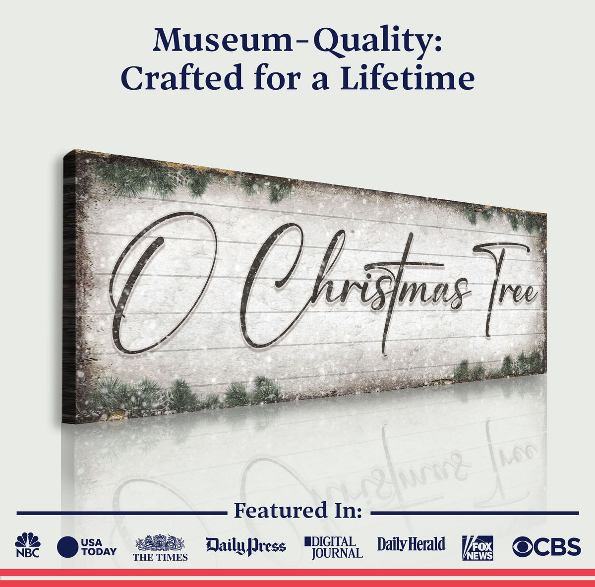O Christmas Tree, Wood Christmas Sign - view 6