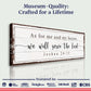Joshua 24:15 - We Will Serve The Lord Vintage Sign VII