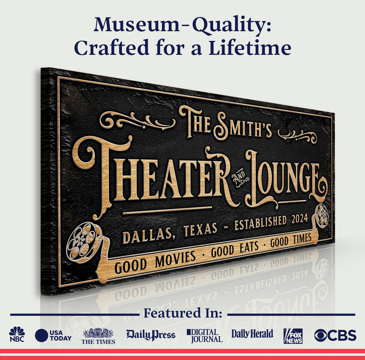 Personalized Theater Sign II